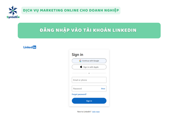 Đăng Nhập Vào Tài Khoản LinkedIn