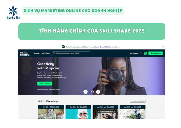 Tính Năng Chính Của Skillshare Năm 2025