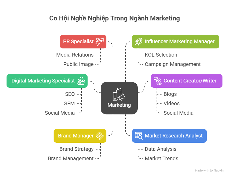 Cơ Hội Nghề Nghiệp Trong Các Ngành Marketing