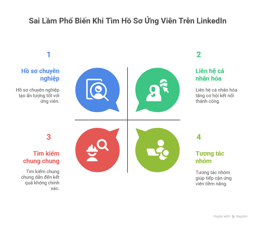 Các Sai Lầm Cần Tránh Khi Tìm Hồ Sơ Ứng Viên Trên LinkedIn