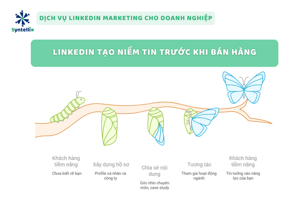 LinkedIn tạo niềm tin trước khi bán hàng