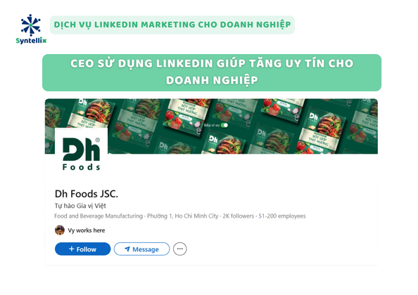 CEO sử dụng LinkedIn giúp tăng uy tín cho doanh nghiệp