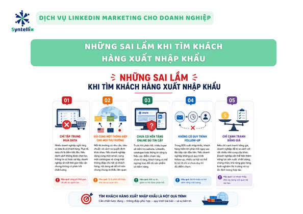 Những sai lầm khi tìm khách hàng xuất nhập khẩu
