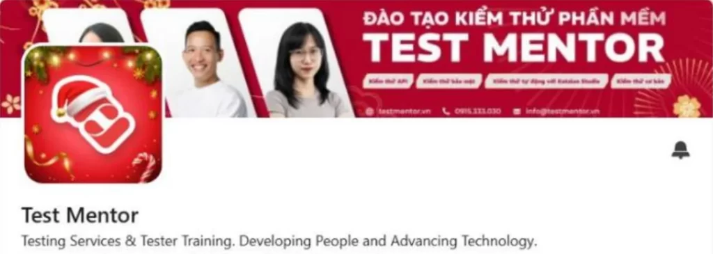 Trang LinkedIn doanh nghiệp Test Mentor do Syntellix thiết lập