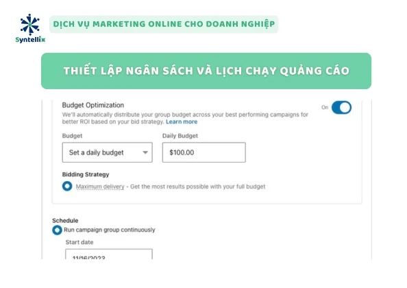 Thiết Lập Ngân Sách Và Lịch Chạy Quảng Cáo
