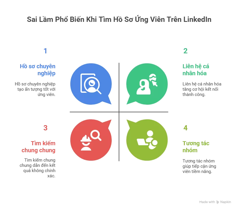 Các Sai Lầm Cần Tránh Khi Tìm Hồ Sơ Ứng Viên Trên LinkedIn