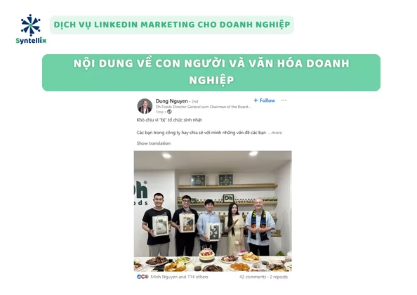 Nội dung về con người và văn hóa doanh nghiệp
